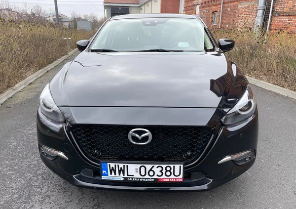 Mazda 3 cena 57500 przebieg: 155000, rok produkcji 2017 z Nowe Brzesko małe 56
